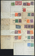 GERMANY: 13 Postcards Sent To Argentina In Late 1922, All With INFLATION POSTAGES Of The Beginning Of The German Hyperin - Other & Unclassified