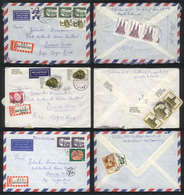 GERMANY: MIXED POSTAGES: 14 Covers Sent To Argentina To "Poste Restante", With German Franking On Front, And Argentina P - Andere & Zonder Classificatie