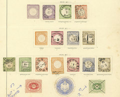 GERMANY: Collection On 8 Pages Of An Old Album, Including Scarce Stamps, Mixed Quality (from Some With Defects To Others - Collections