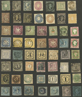 GERMANY: Envelope With Large Number Of Classic And Old Stamps, Including Many Of High Catalog Value, Mixed Quality (ther - Colecciones