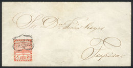ARGENTINA: GJ.1, Franking A Cover To Tupiza, Cancelled SALTA-FRANCA With Laurel Branches (+60%), Excellent Quality, Cata - Ongebruikt