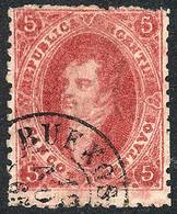 ARGENTINA: GJ.25, 4th Printing, Used In Buenos Aires On 16/NO/1865, Superb! - Storia Postale