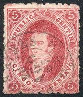 ARGENTINA: GJ.33, 7th Printing Perforated, Spectacular Example Perforated All Around On Its 4 Sides (rare), Used In Buen - Cartas & Documentos