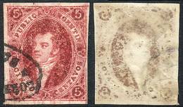 ARGENTINA: GJ.34e, 8th Printing, With "oily Impression, Ivory Head" Variety, Excellent Quality!" - Briefe U. Dokumente