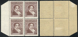 ARGENTINA: GJ.774A, Block Of 4 With DOUBLE VERTICAL PERFORATION Variety, VF! - Otros & Sin Clasificación