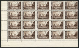 ARGENTINA: GJ.1490, Block Of 20 With Many Horizontal Lines Across, VF Quality! - Other & Unclassified