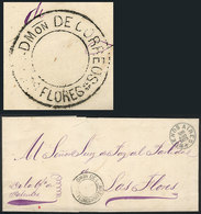 ARGENTINA: Official Folded Cover Sent From Buenos Aires To Las Flores On 26/AU/1872, With Dispatching Cancel (circular D - Andere & Zonder Classificatie