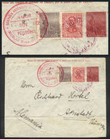 ARGENTINA: 5c. Plowman Stationery Envelope + 2c. Plowman + 5c. San Martín In Ovalo (total Postage 12c.), Sent From Comod - Other & Unclassified