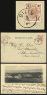 AUSTRIA: Postcard (general View Of Hostomitz) Franked With 2kr. And Sent From BILIN To Mittel-Arnsdorf On 9/JUL/1898, VF - Altri & Non Classificati