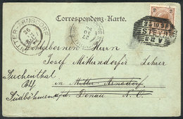 AUSTRIA: Postcard (view Of 'Spital Am Semmering') Franked With 2kr. And Sent From STEYR To Mitter-Arnsdorf On 25/OC/1898 - Other & Unclassified