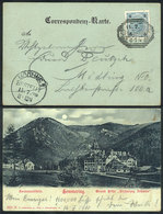 AUSTRIA: Postcard (view Of The Grand Hotel Erzherzog Johanna) Franked With 5h. And Sent From SEMMERING To Mödling On 14/ - Other & Unclassified