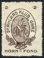 AUSTRIA: 1913 Cinderella, Topic BICYCLE, CYCLISM, Stahlrad Klub Graz, VF Quality! - Other & Unclassified