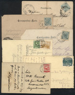 AUSTRIA: 6 Beautiful Postcards With Varied Views (3 With Defects), Interesting POSTMARKS, Very Nice. - Other & Unclassified