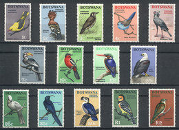 BOTSWANA: Sc.19/32, 1967 Birds, Complete Set Of 14 Unmounted Values, Excellent Quality. - Botswana (1966-...)