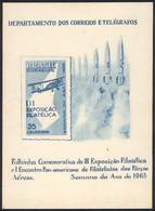 BRAZIL: Sc.1012, 1965 Philatelic Exposition, Air Force (airplanes, Rockets), Special Impression On A Commemorative Card  - Altri & Non Classificati