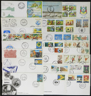 BRAZIL: Group Of FDC Covers Of Issues Of The Year 1992, Almost Complete, Very Thematic, Very Fine General Quality (a Cou - Other & Unclassified