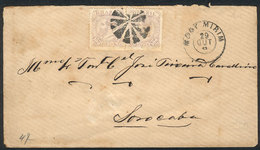 BRAZIL: Cover Franked With 2x 100Rs. Lilac (Sc.90), Posted From MOGY MIRIM To Sorocaba On 29/OC/1887, Very Interesting! - Andere & Zonder Classificatie