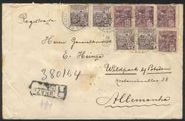 BRAZIL: Registered Cover Sent From Sao Paulo To Germany On 14/OC/1921 Franked With 700Rs., Very Nice! - Otros & Sin Clasificación