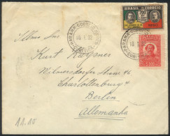 BRAZIL: Cover With Good Postage Of 5,700Rs. Sent From Curitiba To Germany On 18/JA/1932, VF! - Other & Unclassified