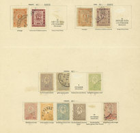 BULGARIA: Balance Of Collection On 5 Pages Of A Very Old Album, Including Some Interesting Stamps, Scott Catalog Value O - Andere & Zonder Classificatie