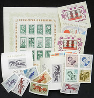 BULGARIA: Lot Of Varied Souvenir Sheets (and Some Sets), VERY THEMATIC, Almost All MNH And Of Very Fine Quality, Little  - Altri & Non Classificati