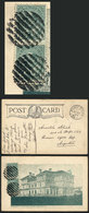 CANADA: Postcard Franked With 2x 1c. With Mute Cancel, Sent From RAINY RIVER To Argentina On 14/NO/1908, VF Quality! - Andere & Zonder Classificatie