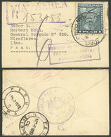 CHILE: Registered Airmail Consular Cover Sent From Santiago To Lima In AP/1952 With Panamerican Postal Franchise, With A - Chili