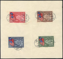 CHINA: Sc.364/367, 1939 Constitution Of The United States, Cmpl. Set Of 4 Values On Sheet Of Paper And Cancelled SHANGHA - Andere & Zonder Classificatie