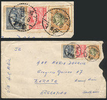 CHINA: Airmail Cover Sent From Shanghai To Argentina On 9/JUL/1948 With Nice 3-color Franking! - Andere & Zonder Classificatie