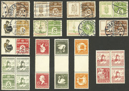 DENMARK: Small Lot Of Interesting Stamps, Used Or Mint Without Gum, Mixed Quality (some With Minor Faults, Others Of VF  - Otros & Sin Clasificación
