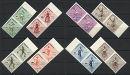 DOMINICAN REPUBLIC: Yvert 457/61 + A.108/10, 1957 Champions Of Different Sports In The Melbourne Olympic Games, Compl. S - Dominicaine (République)