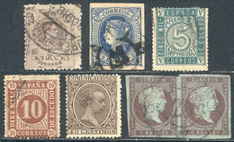 SPAIN: Small Lot Of Old Stamps Of VF General Quality, Scott Catalog Value US$150+ - Autres & Non Classés