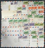 UNITED STATES: 39 Covers Sent By Airmail To Argentina Between 1944 And 1947, Fine Quality, Interesting Lot! - Marcofilie