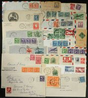 UNITED STATES: 37 Covers Used In Varied Periods, Some With Interesting Postages And Postmarks, Mixed Quality (some With  - Storia Postale