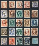 UNITED STATES: Lot Of Very Old Used Stamps, Fine To Excellent Quality, Scott Catalog Value US$500+ - Andere & Zonder Classificatie