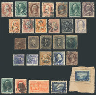 UNITED STATES: Lot Of Old Stamps, Very Interesting, Mixed Quality, Some With Defects And Some Of Fine To VF Quality. Sco - Other & Unclassified