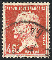 FRANCE: Yvert 175, 1923 Pasteur 45c. With DOUBLE IMPRESSION Variety, Used, With Minor Defect But Rare, Interesting! - Altri & Non Classificati