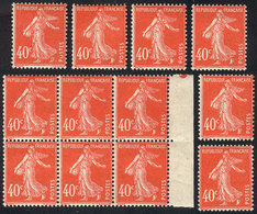 FRANCE: Yvert 194, 12 MNH Examples, Excellent Quality, Catalog Value Euros 72. - Sonstige & Ohne Zuordnung