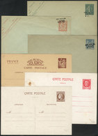 FRANCE: 3 Surcharged Envelopes + 3 Postal Cards, All Unused And In General Of VF Quality (1 Card With Defect), Good Oppo - Other & Unclassified