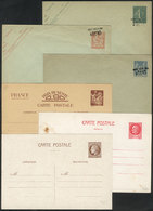 FRANCE: 3 Surcharged Envelopes + 3 Postal Cards, All Unused And In General Of VF Quality (1 Card With Defect), Good Oppo - Andere & Zonder Classificatie