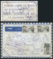 FRANCE: 14/SE/1960 Paris - Buenos Aires, Air France FIRST FLIGHT With 4-engine Jet Boeing 707, Interesting! - Autres & Non Classés