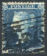 GREAT BRITAIN: Sc.13, 1854/5 2p. Blue, Perf 14, Used, With Minor Defect On Reverse, Excellent Front, Catalog Value US$21 - Other & Unclassified