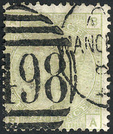 GREAT BRITAIN: Sc.70, 1876/80 4p. Light Olive Green, Used, VF Example, Catalog Value US$325. - Altri & Non Classificati