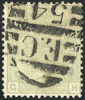 GREAT BRITAIN: Sc.70, 1876/80 4p. Light Olive Green, Used, VF Example, Catalog Value US$325. - Otros & Sin Clasificación