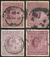 GREAT BRITAIN: Sc.139 + 139a + 139b + 139c, The 4 Colors, Used, Fine Quality, Catalog Value US$1,000+ - Altri & Non Classificati