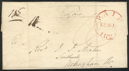 GREAT BRITAIN: Folded Cover Sent To Notingham On 18/AP/1821, VF Quality! - Andere & Zonder Classificatie