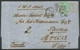 GREAT BRITAIN: Entire Letter Sent From London To TACNA On 31/JUL/1858, Franked By Sc.28 (one Stamp Of The Original Posta - Andere & Zonder Classificatie