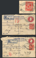 GREAT BRITAIN: 2 Registered Covers Sent To Argentina In 1934, Both Uprated With Stamp Of 1p. (different Shades) With Com - Otros & Sin Clasificación