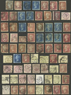 GREAT BRITAIN: Very Attractive Lot Of Old Stamps, Some With Minor Faults, Most Of Fine To VF Quality, There Are Some Sca - Autres & Non Classés