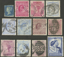 GREAT BRITAIN: Small Lot Of Old Used Stamps, Mixed Quality (several With Minor Faults, Some Of Fine To VF Quality), HIGH - Andere & Zonder Classificatie